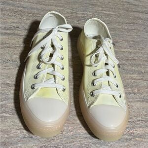 Converse All Star Cream and Yellow Women's Sneakers